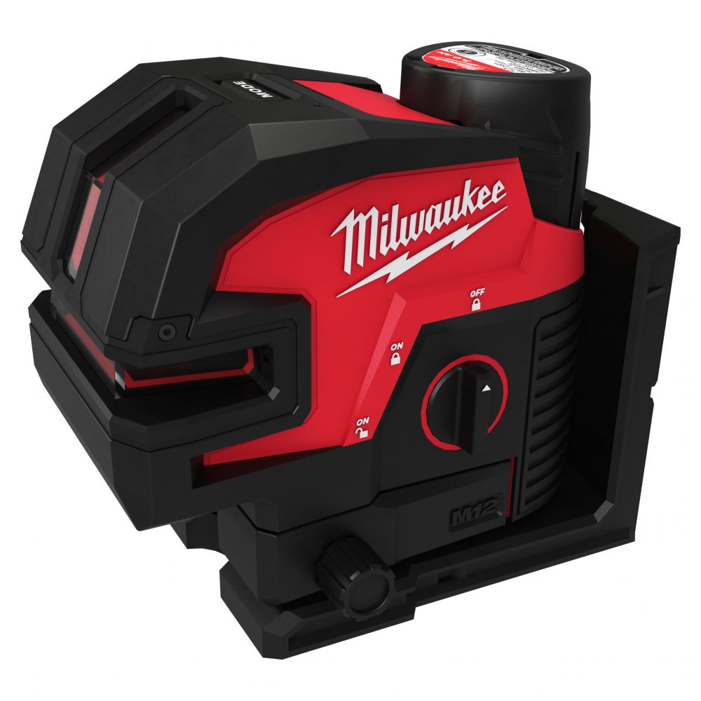 Milwaukee - Kreuzlinienlaser mit Vier Lotpunkten M12 (M12 CLL4P-301C) 